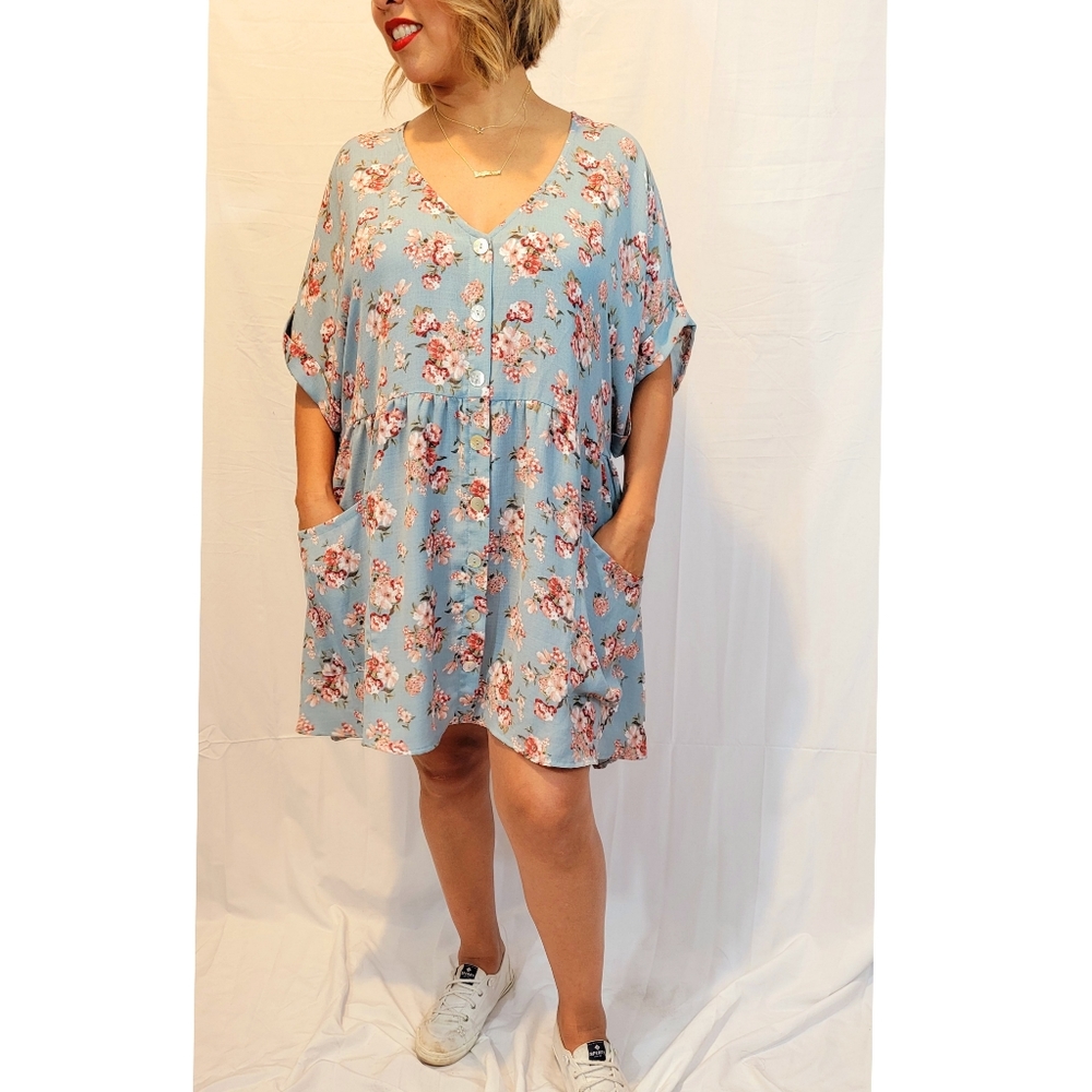 SMYM Floral Babydoll Dress